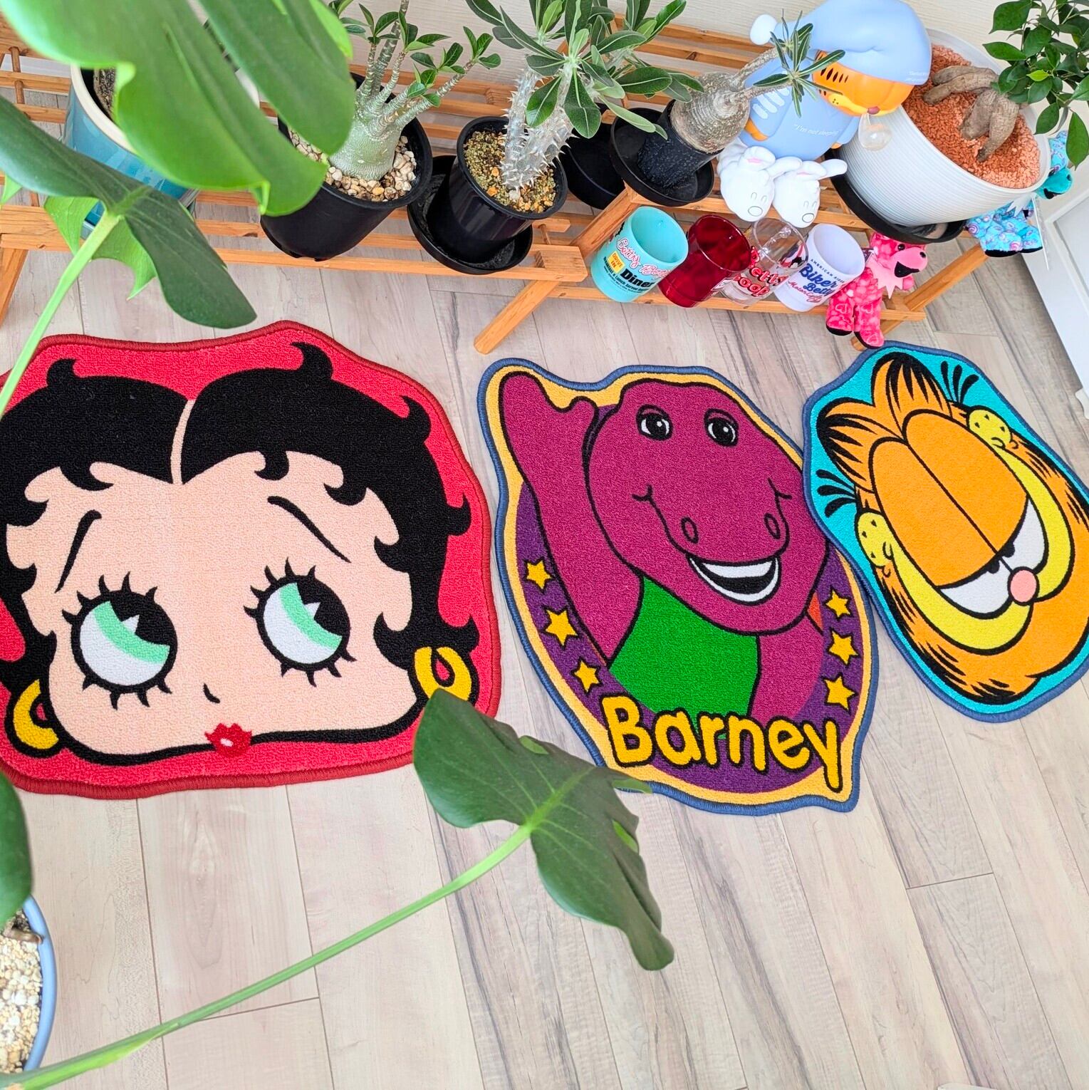 ♧【 Garfield（ ガーフィールド ） 】American Small MAT ( 裏面滑り止め加工 ) / フロアマット / ふかふかマット / トイレ / バス / エントランス 〚アメリカン雑貨 アメトイ〛