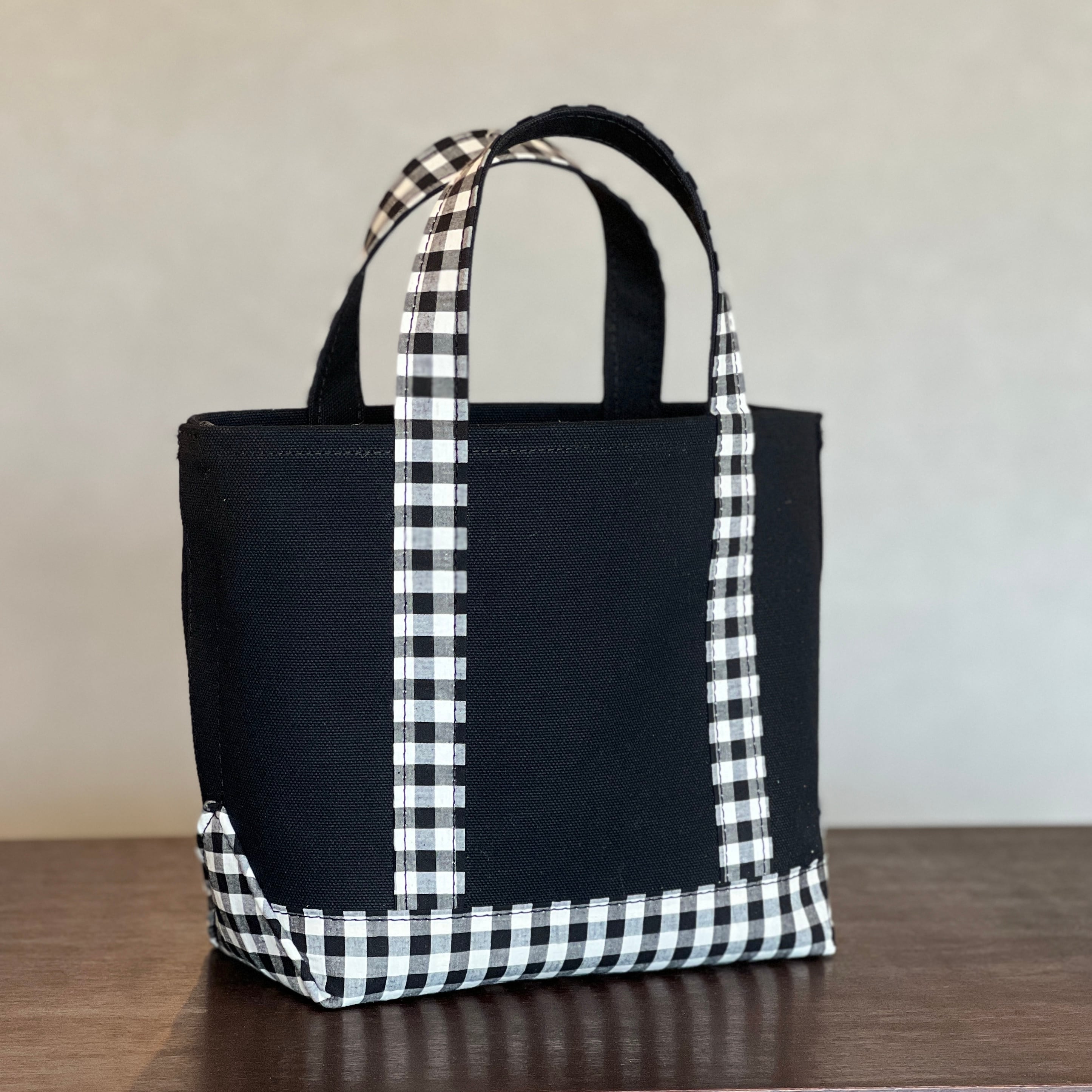 キャンバストートM │ 綿麻ギンガムチェック | CUSTOM BAG Milih キャンバストートM │ 綿麻ギンガムチェック | CUSTOM BAG Milih