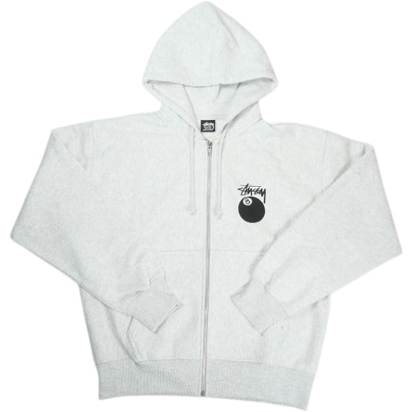 Size【XL】 STUSSY ステューシー 26FW 8 BALL ZIP HOODIE Ash Heather