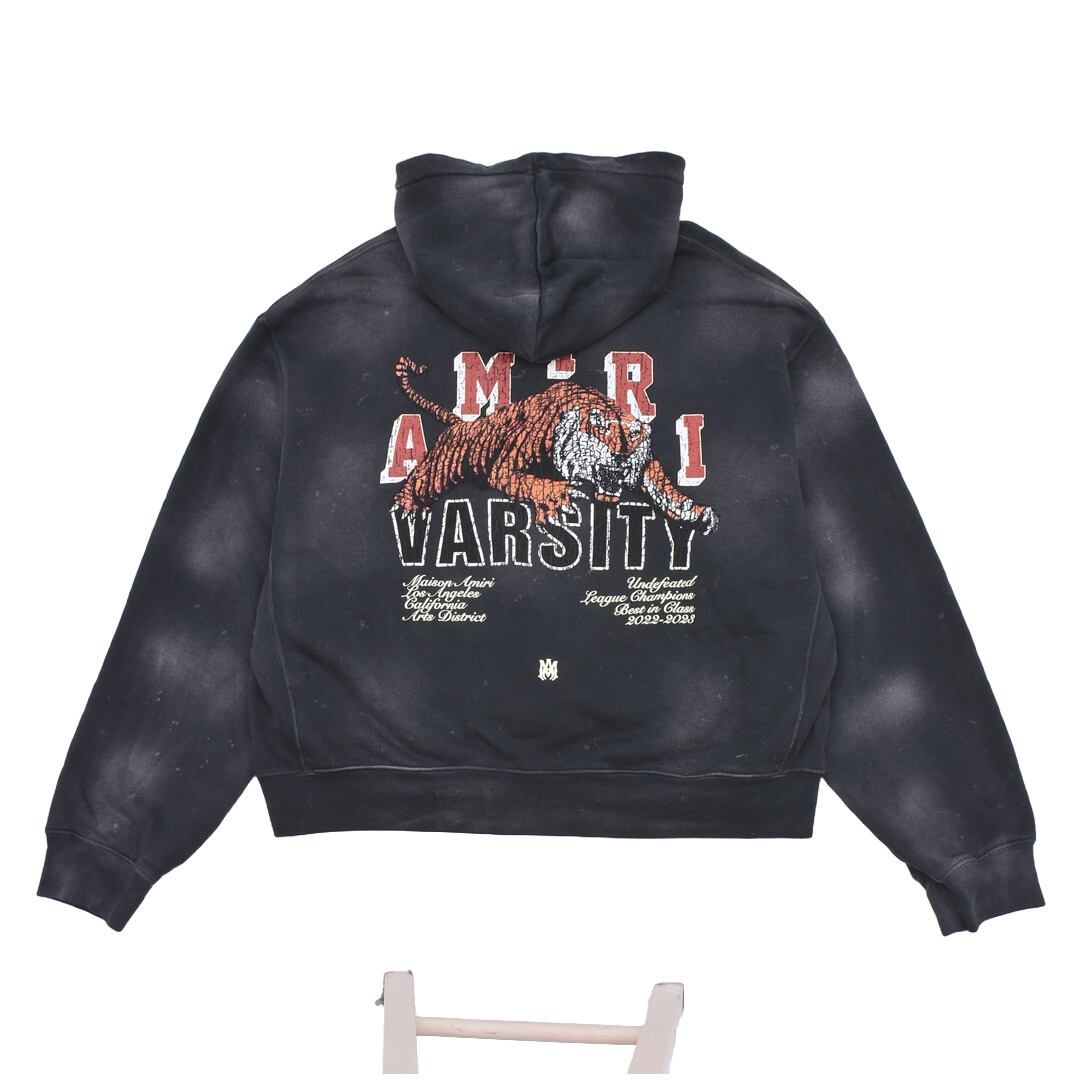 AMIRI】VINTAGE TIGER VARSITY HOODIE(BLACK) | AYIN