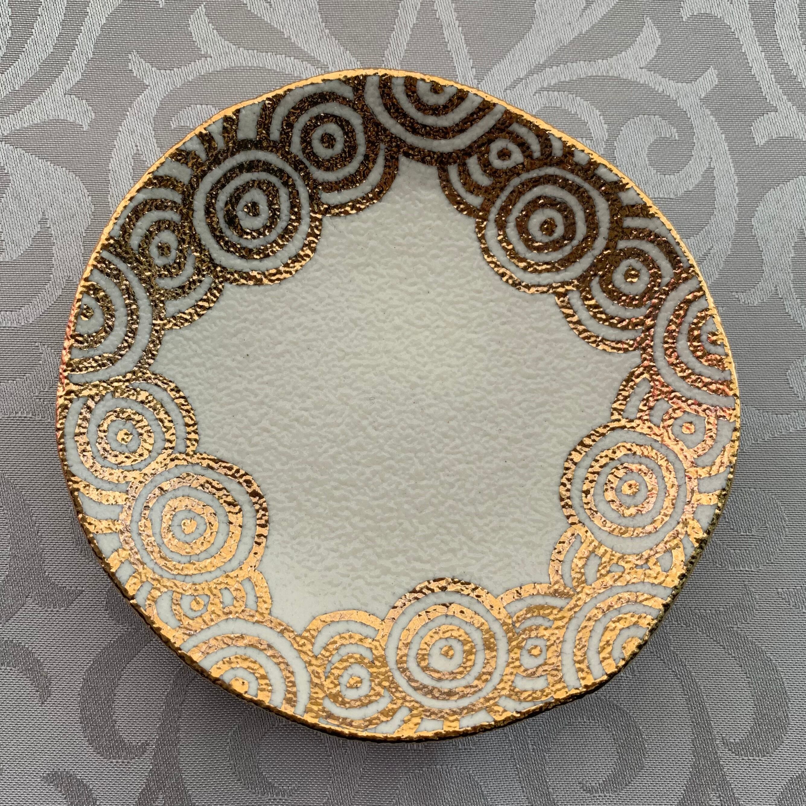 金彩小皿 直径12cm (kg02)