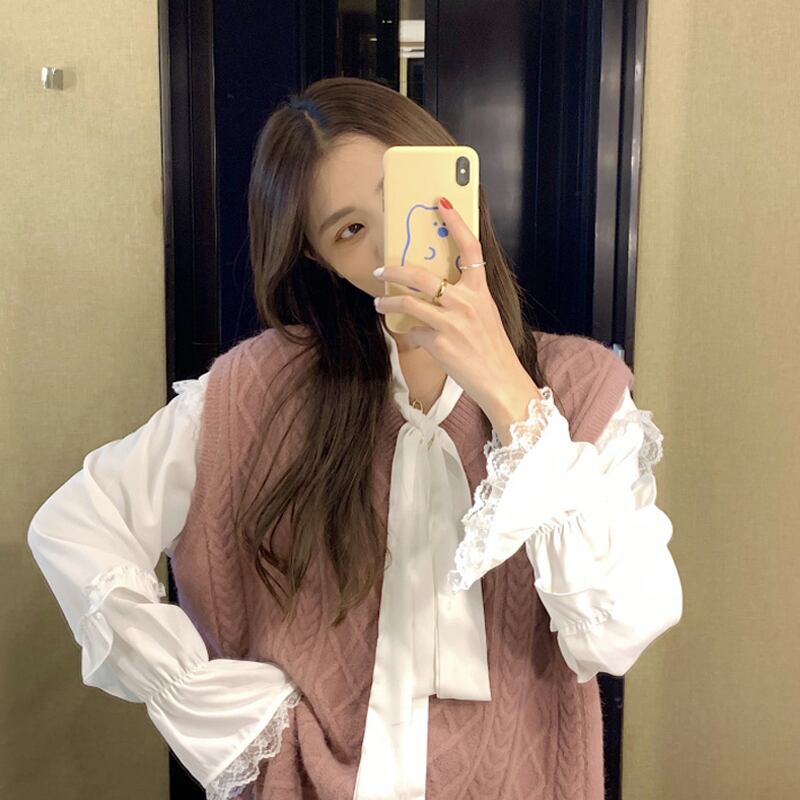 スプリングスタイルVネックニットレディースセーター ジャケット 春物 スーパーモール80190737867