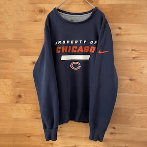 【NIKE】NFL シカゴ・ベアーズ CHICAGO BEARS スウッシュ プリント スウェット トレーナー us古着