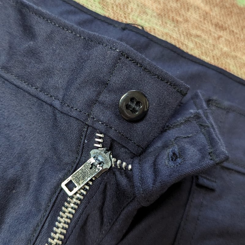 70s U.S.NAVY Dark Blue Utility Trousers （36R） DEAD-STOCK