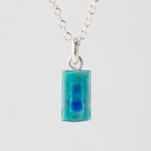 UNIQUE aqua & cyan - necklace -