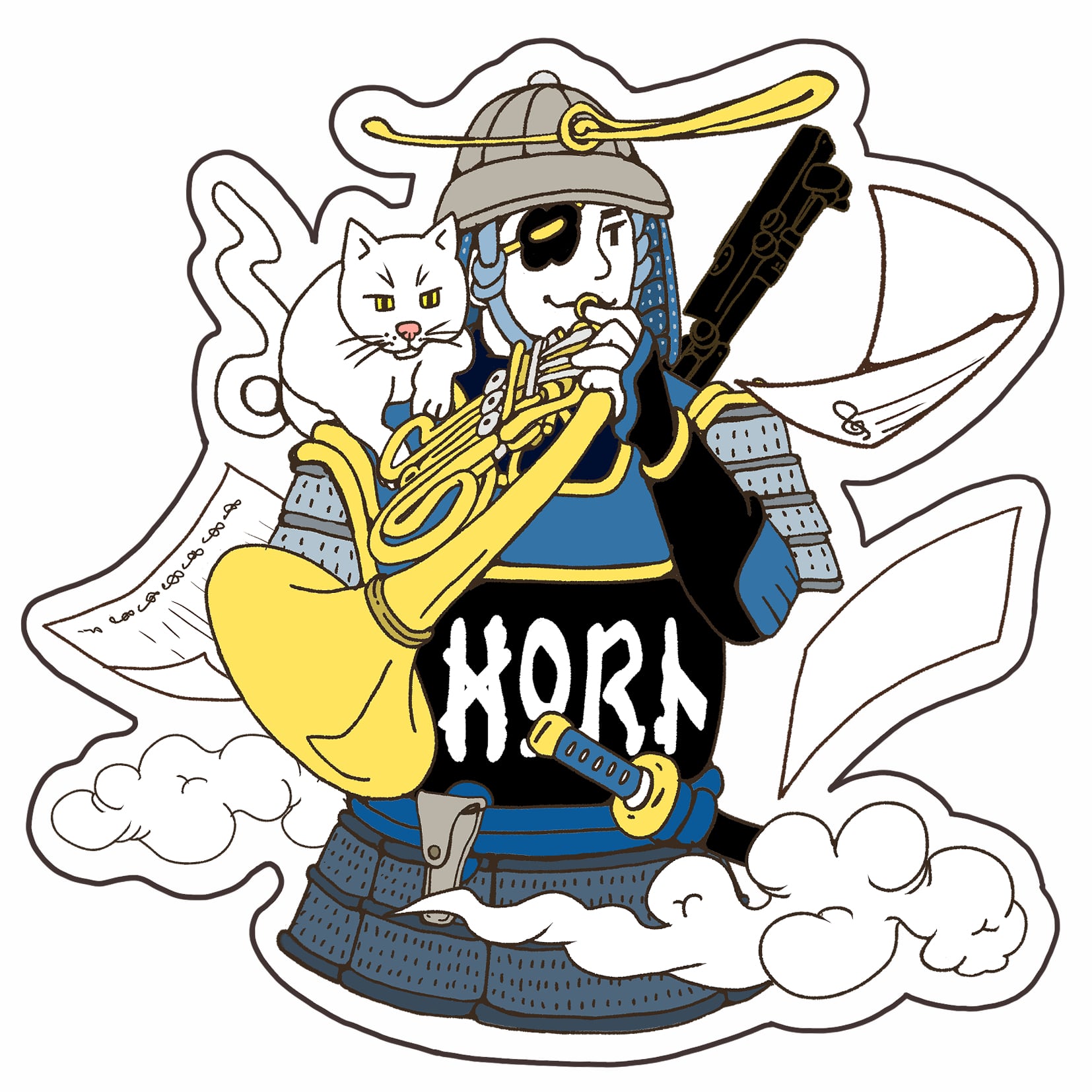 伊達政宗風×Horn | AI MIYAZAKI