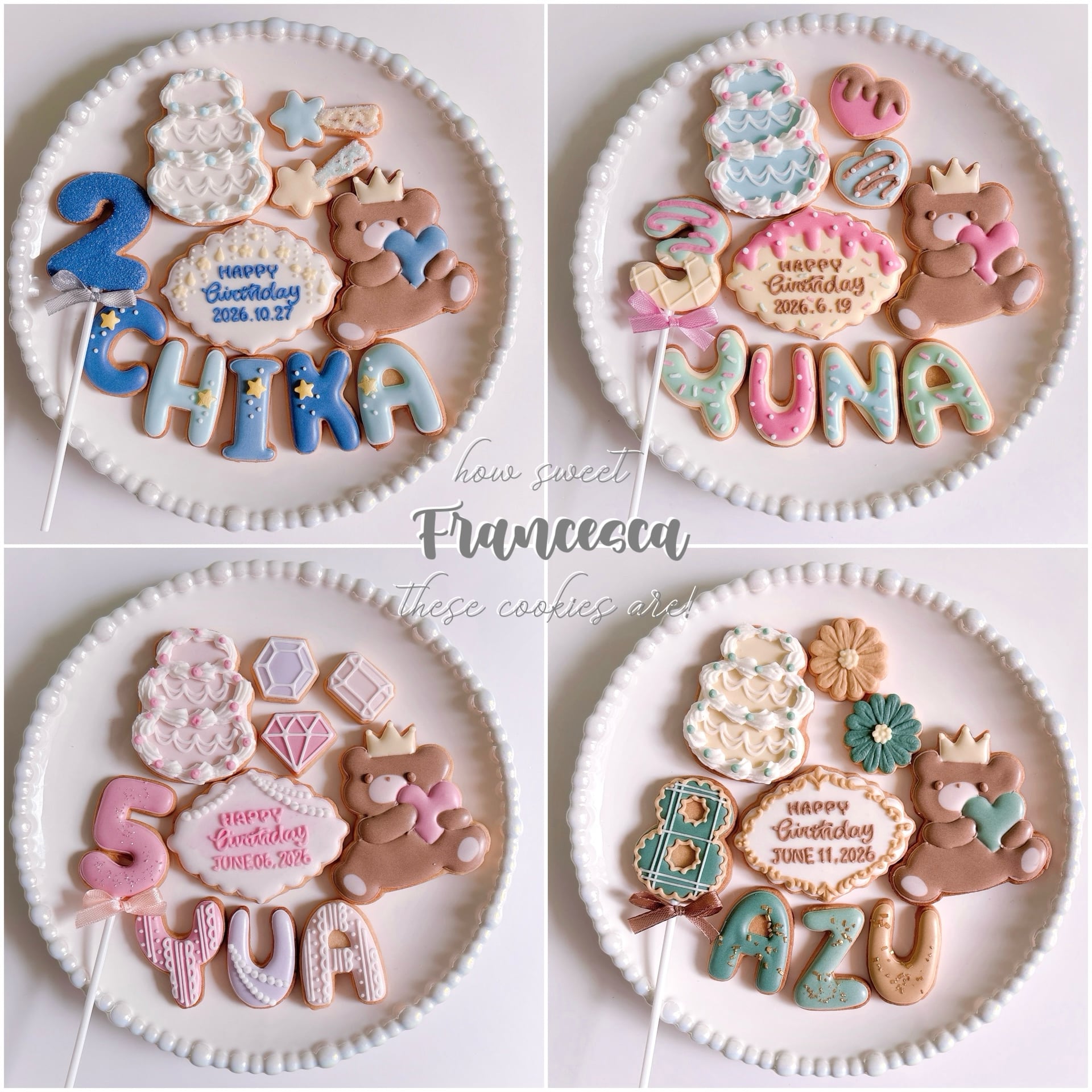 セミオーダーアイシングクッキー | Francesca von Sweets