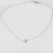 爽やかなラベンダーに心癒される！ K10翡翠一粒ネックレス A貨翡翠 jd_ne1242