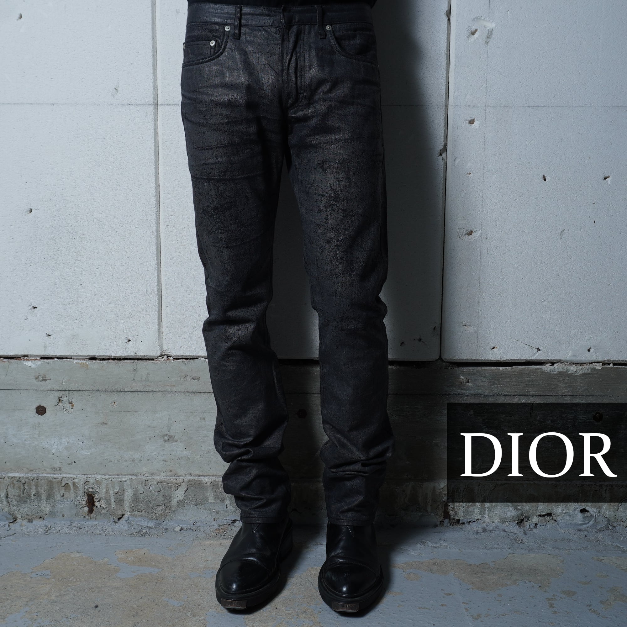 DIOR HOMME／ディオールオム スキニー ブラックデニム エディスリマン 
