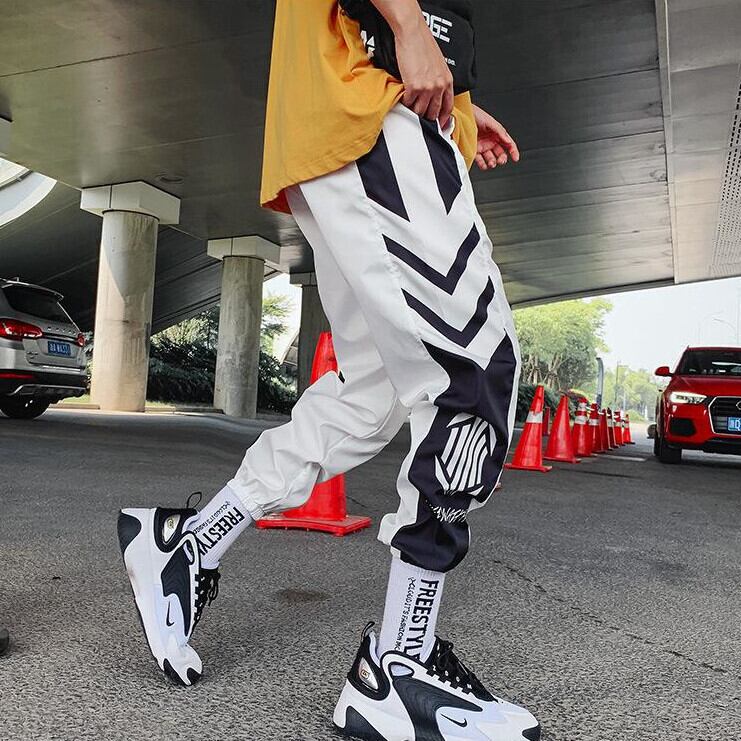 ストリートパンツ ジョガーパンツ 韓国 ストリート メンズ 白