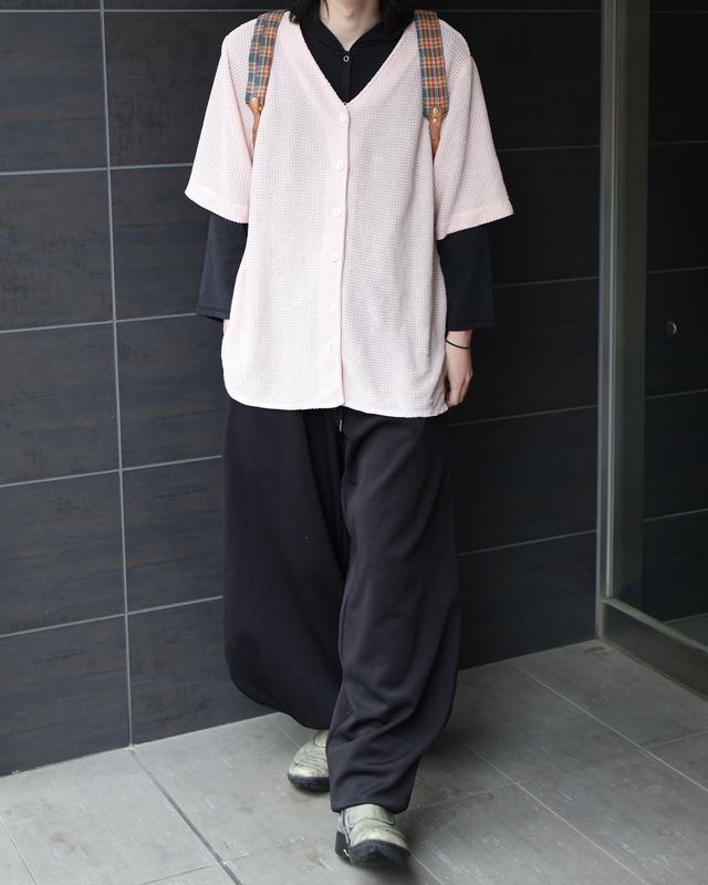 Mesh short sleeve cardigan