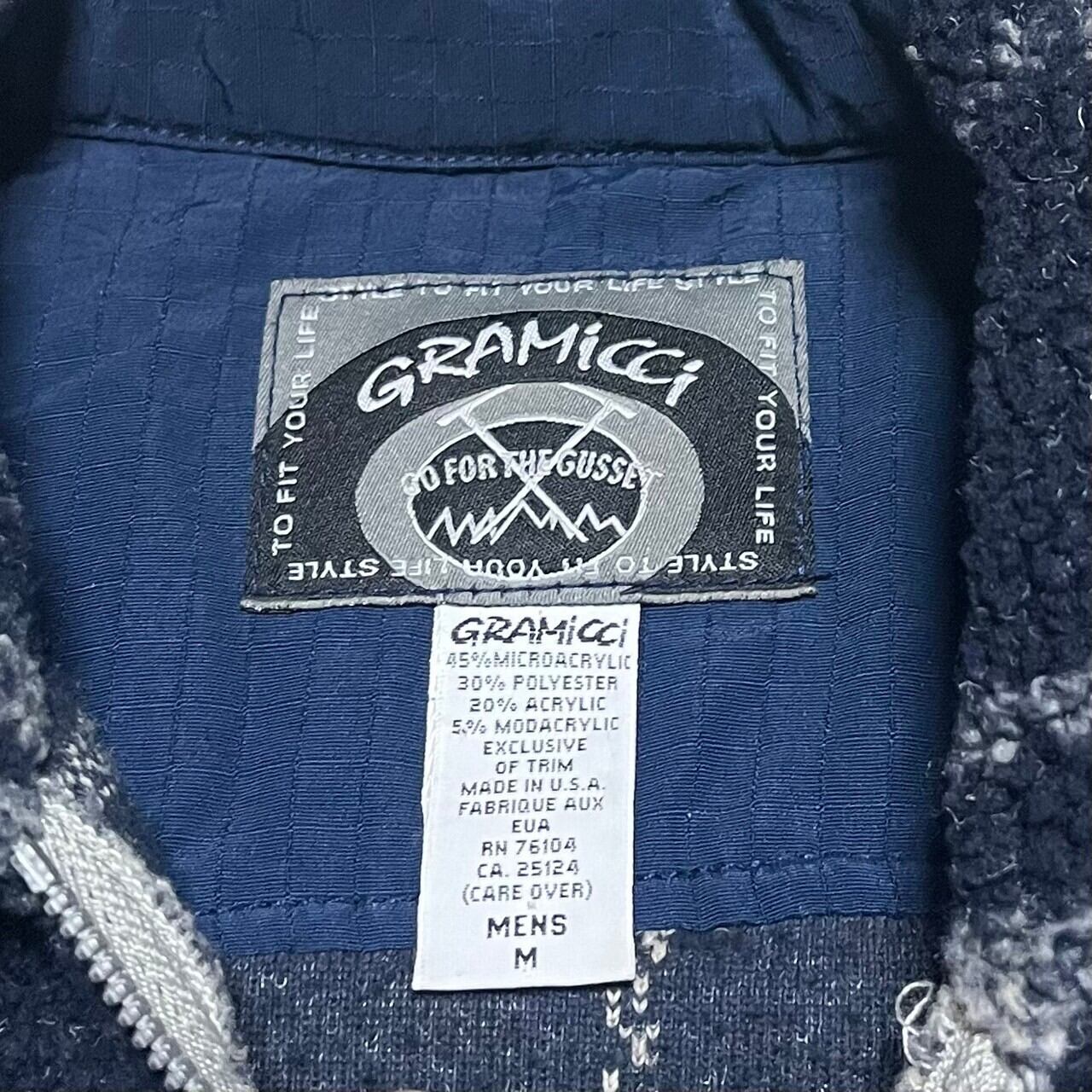 size M】USA 90s GRAMICCI グラミチ ハーフジップ フリース プル 