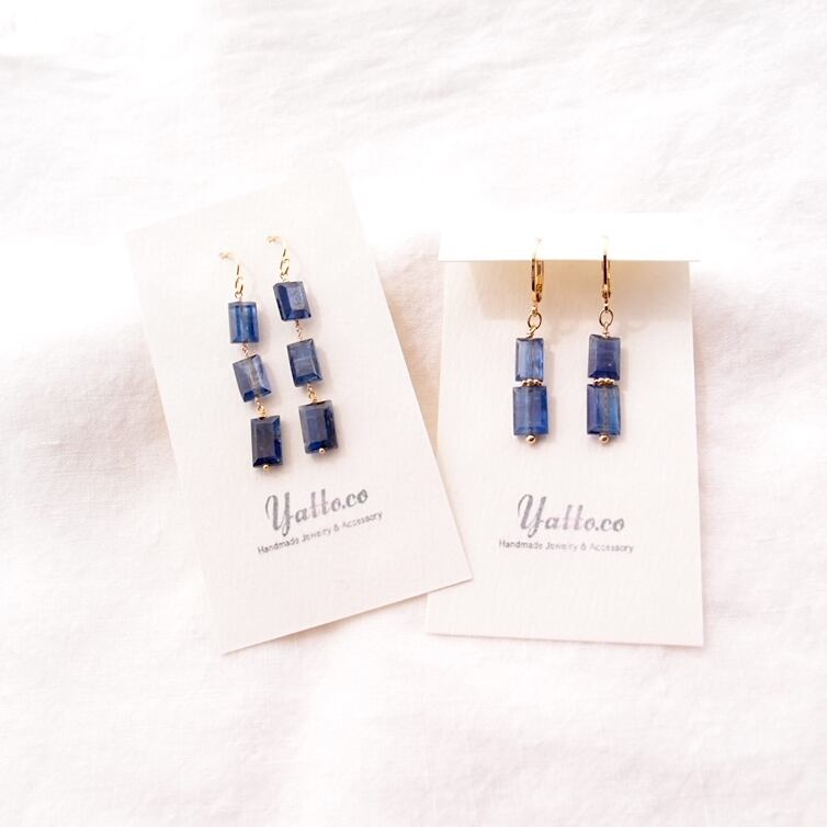 再入荷【K14gf】Royal Blue Kyanite Earrings／ロイヤルブルーカイヤ