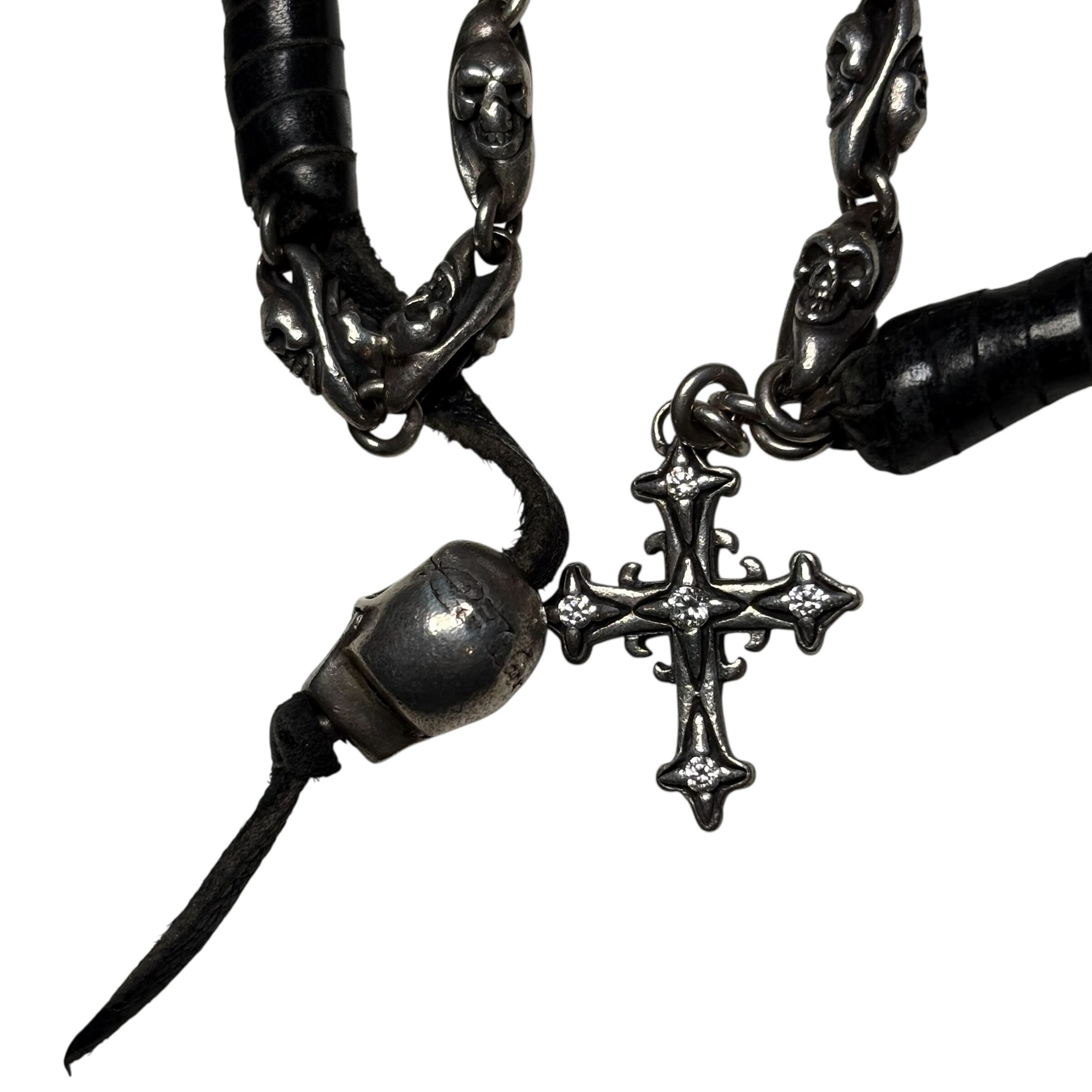 ROBERT WARNER leather × silver chain | NOIR ONLINE