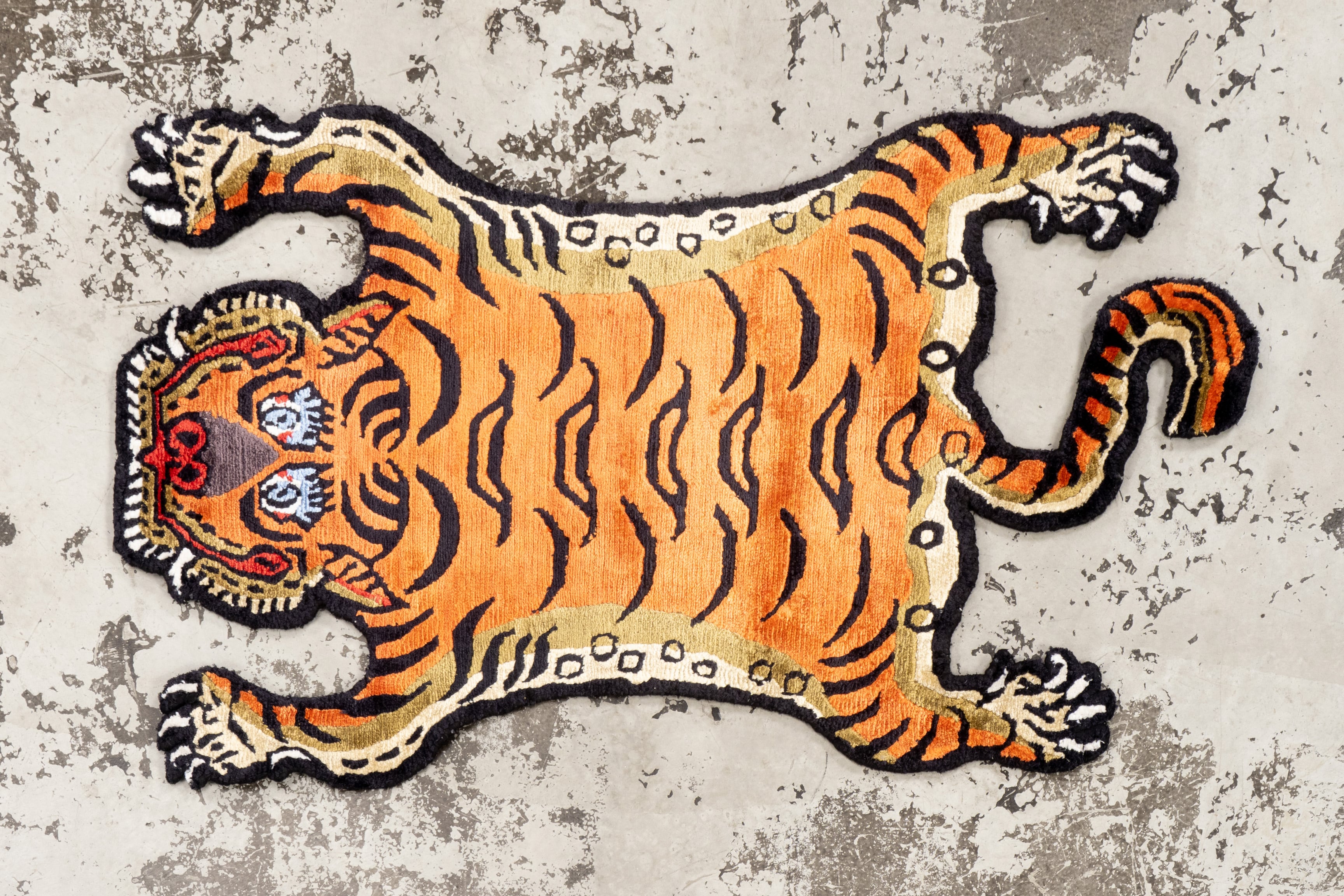 Tibetan Tiger Rug 《XSサイズ・シルク029》チベタンタイガーラグ