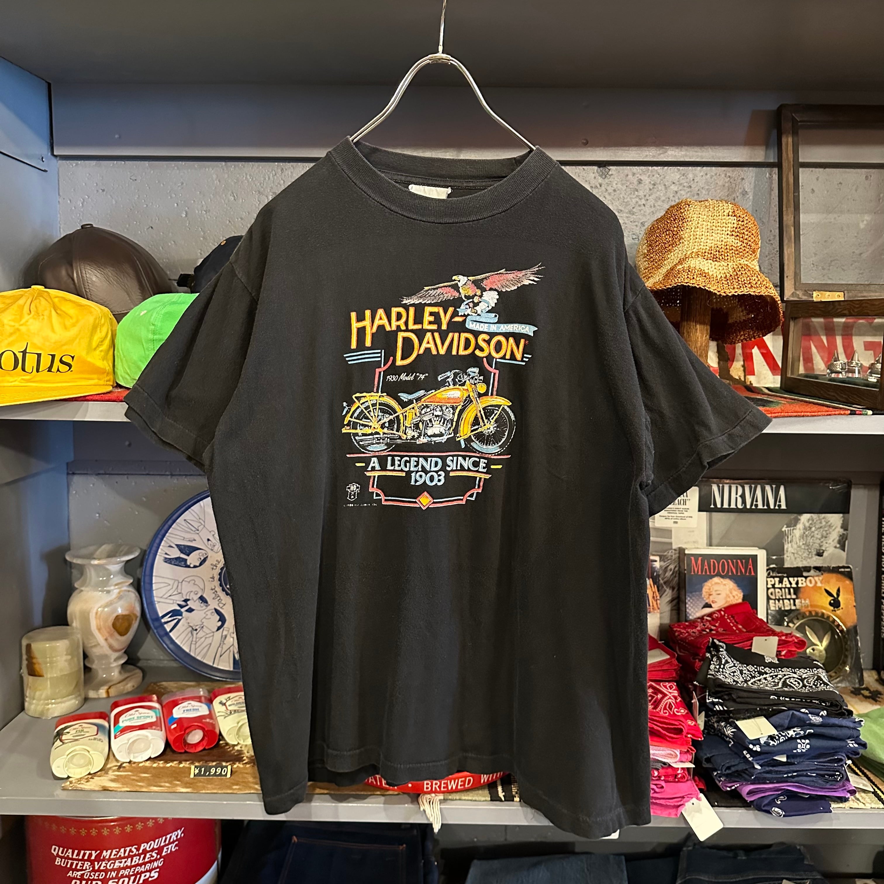 ヴィンテージ 80s Harleydavidson ハーレー Tシャツ