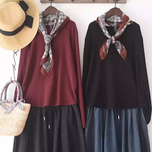 4色/スカーフ付きトップス ・9950 4色/スカーフ付きトップス ・9950