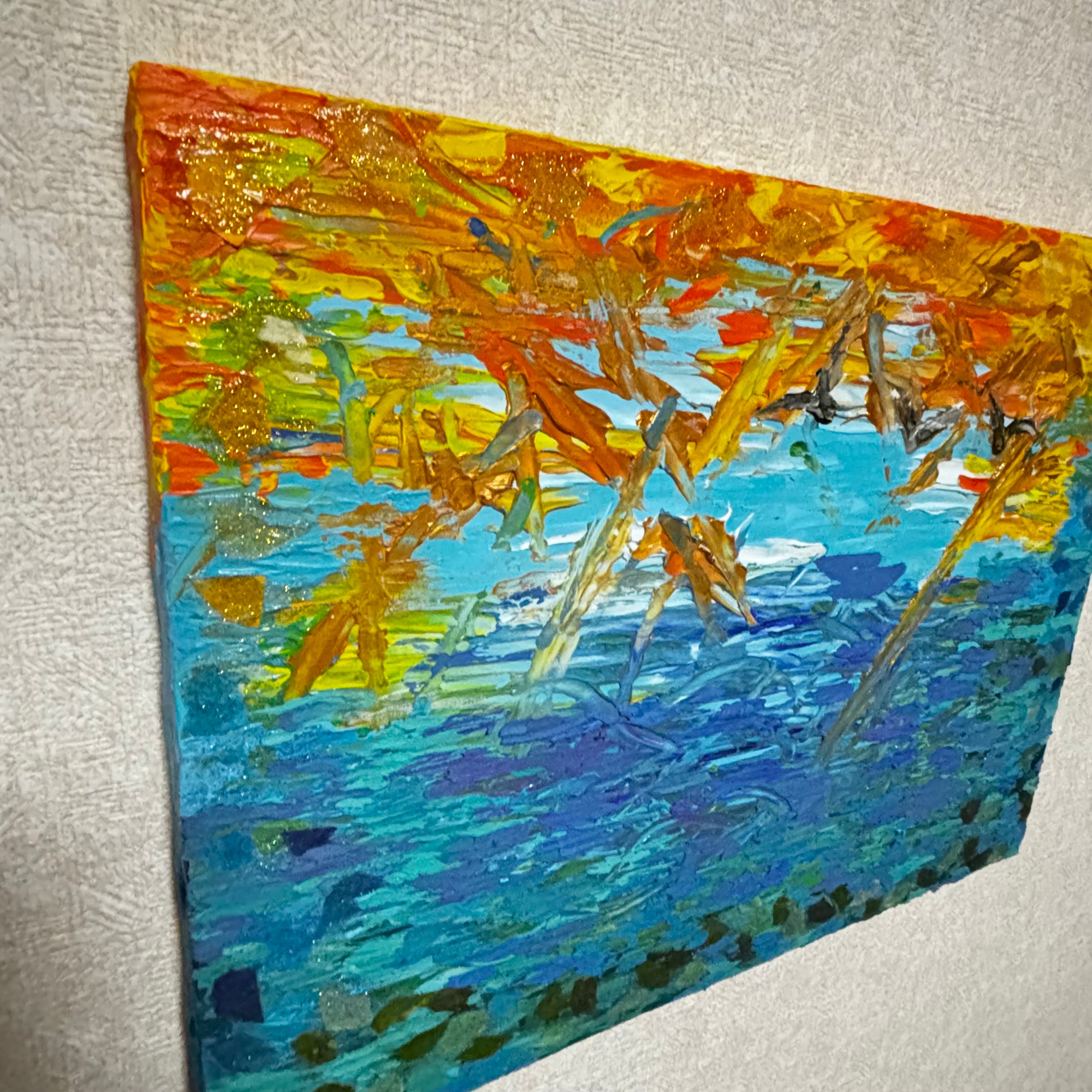 Departure 】テクスチャーアート 海 現代アート モダン 原画 抽象画