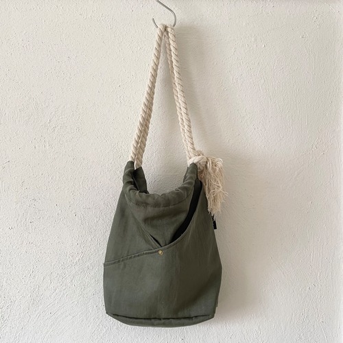 vintage flight twill rope bag