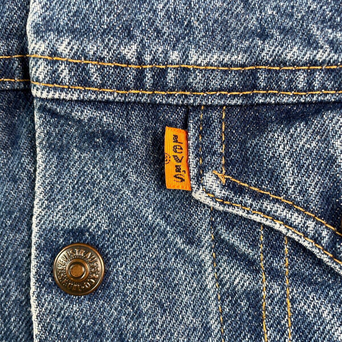 kids】80年代 USA製 Levi's リーバイス デニムジャケット オレンジタブ