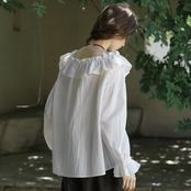 Volant Gather Blouse F0579