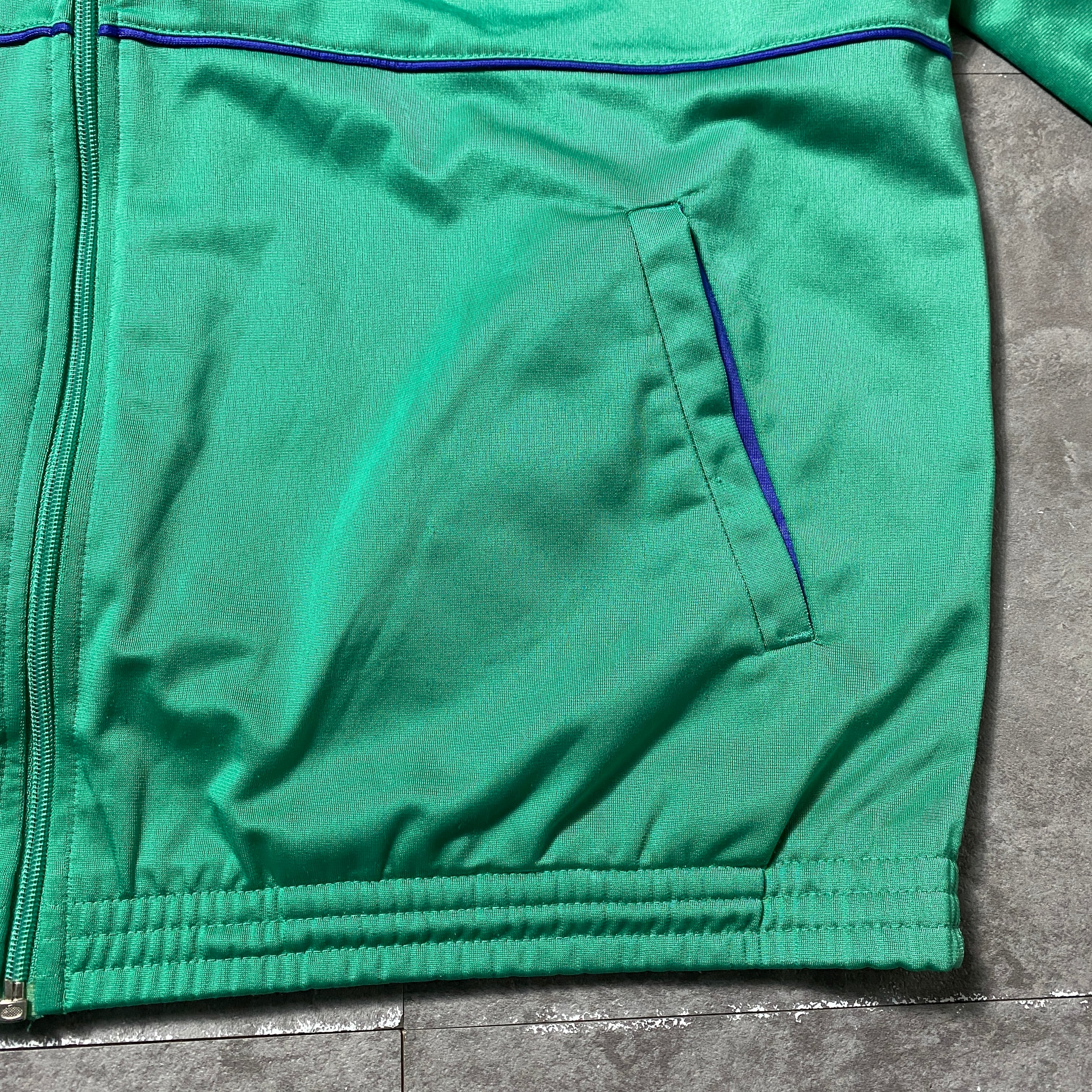 80's Old PUMA オールドプーマ 刺繍ワンポイント エメラルドグリーン