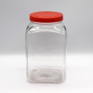 蓋付ガラス瓶・ガラス容器・梅酒ビン・No.210320-37・梱包サイズ80