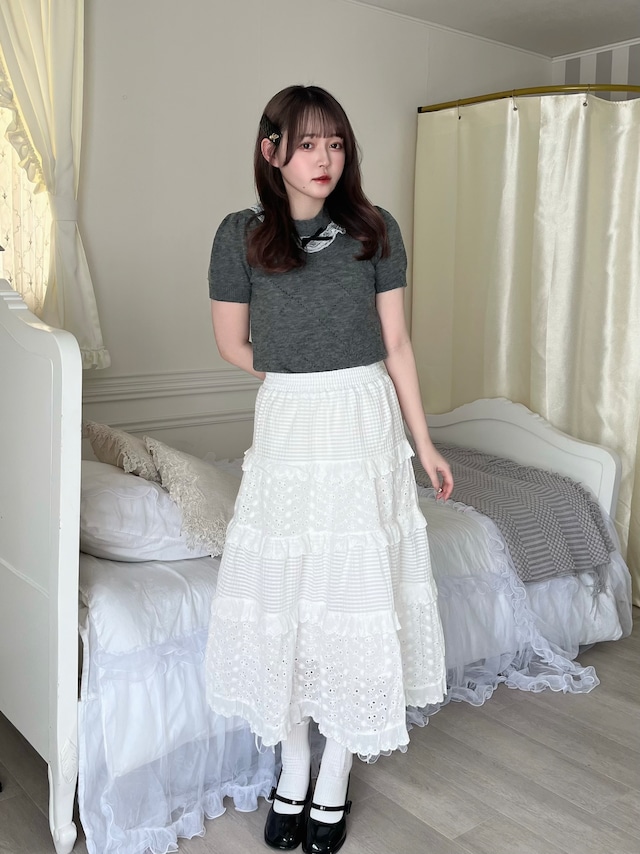 cotton patchwork skirt