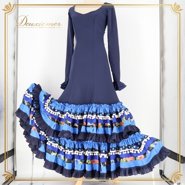 フラメンコ 衣装 ワンピース ドレス ボランテ フリル 紺 水玉 青 レース かわいい ダンス パーティ 発表会 舞台 ネイビー系 大人用 かわいらしい フリルデザイン おしゃれ 目立つ 柄物 舞台衣装 フラメンコドレス レディース ステージ衣装 クラシック 踊り コスチューム フラメンコ 衣装 ワンピース ドレス ボランテ フリル 紺 水玉 青 レース かわいい ダンス パーティ 発表会 舞台 ネイビー系 大人用 かわいらしい フリルデザイン おしゃれ 目立つ 柄物 舞台衣装 フラメンコドレス レディース ステージ衣装 クラシック 踊り コスチューム