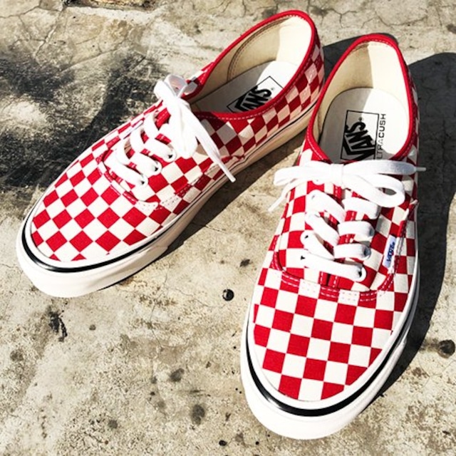 VANS/バンズ Authetic 44 Dx ANAHEIM FACTORY PACK Red Check