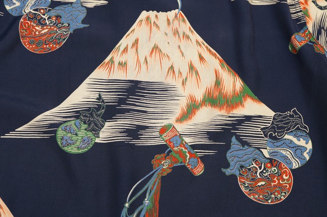 674R1 SUN SURF サンサーフ アロハシャツ 和柄 レーヨン100% 古着  