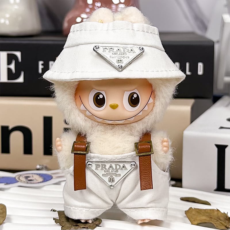 シンプルで高級感 超可愛い！10cm labubu ラブブ 4.0 バケットハット