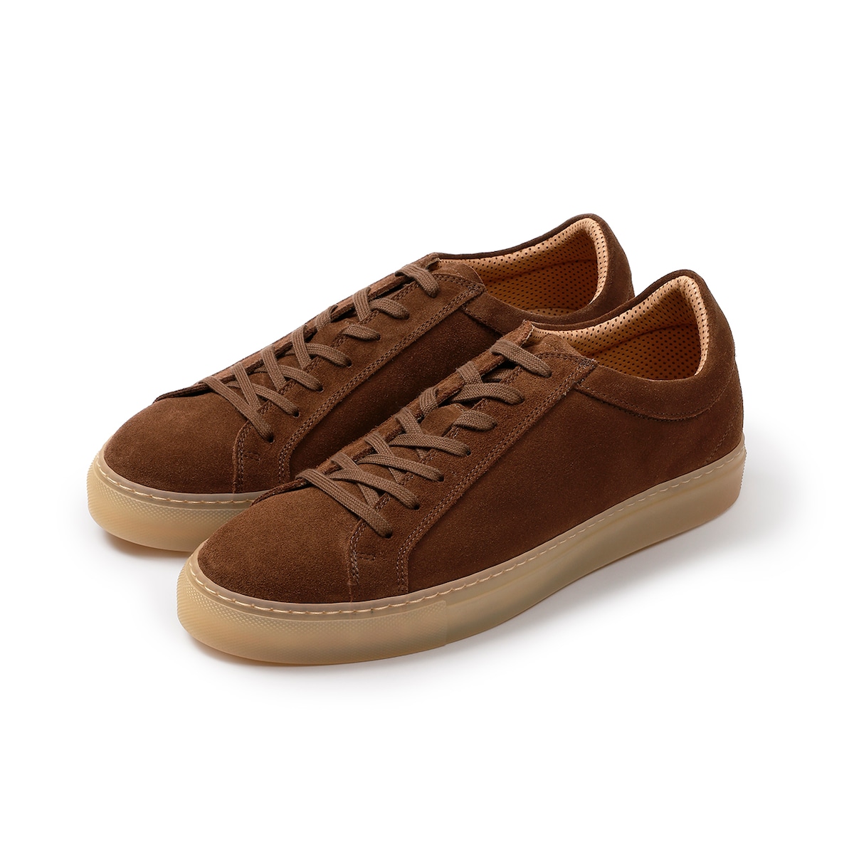 everyone LOW CUT SUEDE SNEAKERS by Erik Schedin (BROWN) | everyone