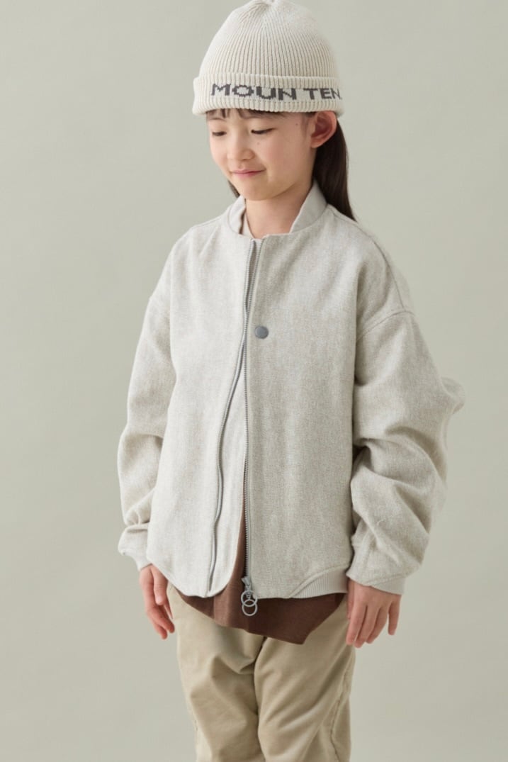 moun ten. マウンテン コットンツイードジャケット 140 MOUNTEN. 26AW 〉 cotton tweed zip blouson / MB39-2021a / KIDS