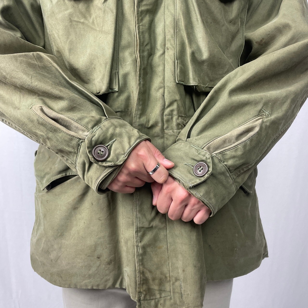 40年代 U.S.ARMY 米軍実品 M-43 ミリタリー フィールドジャケット 38S 
