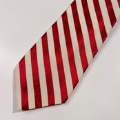 Brooks Brothers ブルックスブラザーズ レジメンタル ネクタイ /レッド×ホワイト/アメリカ製/米国製/シルク×コットン