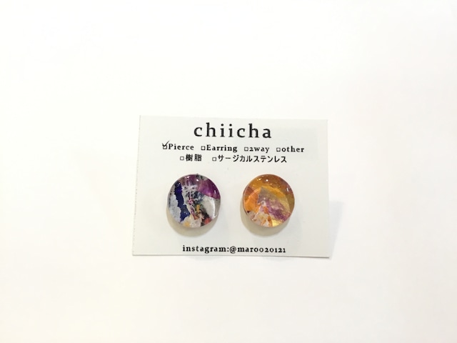 chiicha まるいピアス