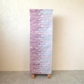 「紫苑の水鏡」❤︎花火柄〜洗えるきもの(シルジェリー格子柄)〜