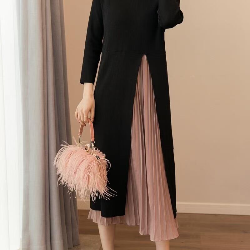 プリーツはさみワンピース　AJ22240-081