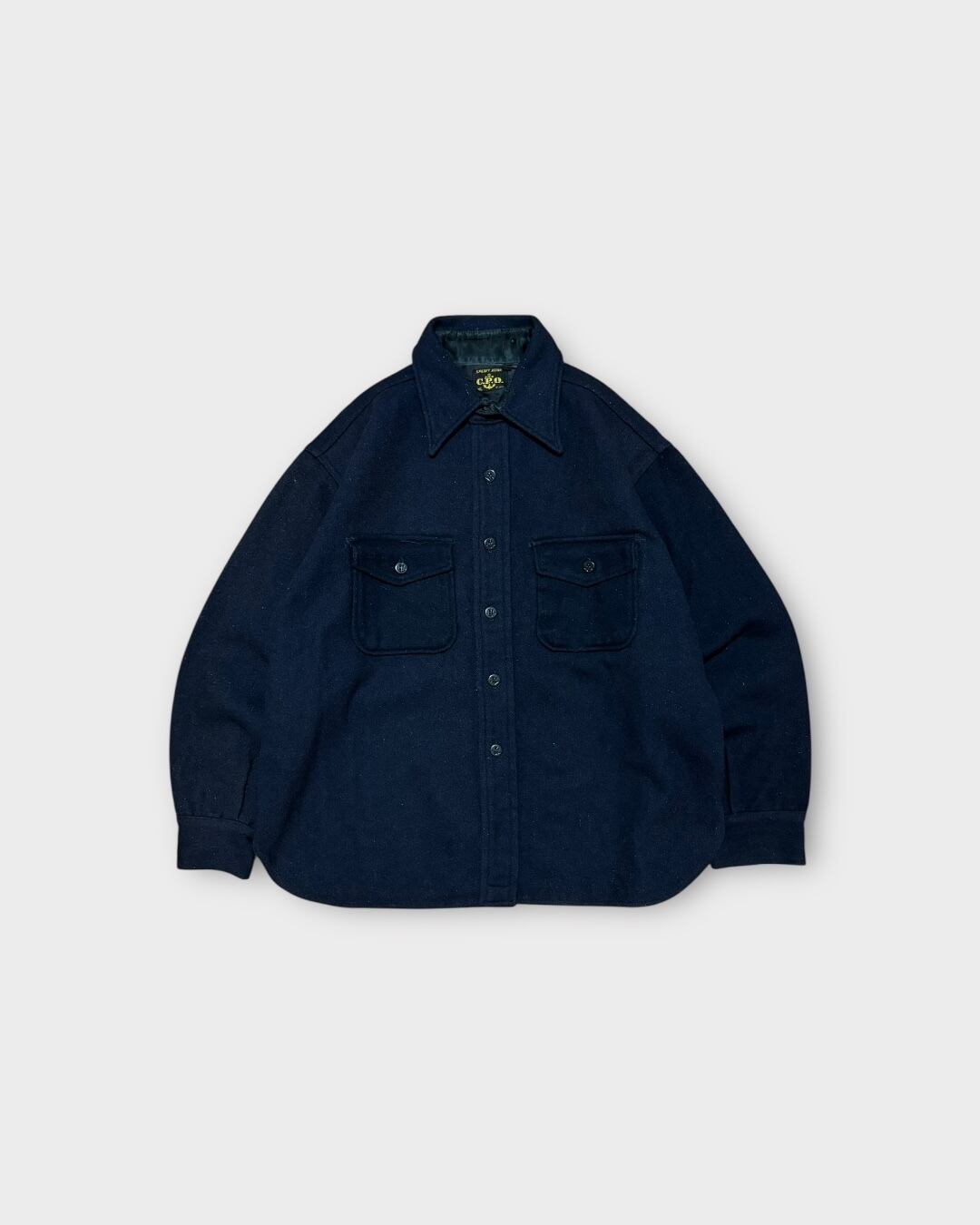 【VINTAGE】1950’s “SPORT KING” Wool C.P.O Shirt Navy