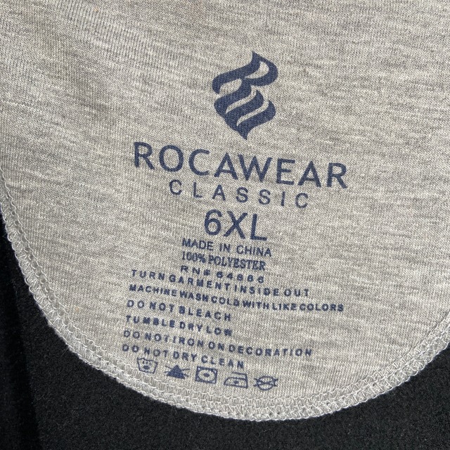 『送料無料』ROCAWEAR ロカウェア　トラックジャケット　ビッグサイズ　袖ライン　6XL