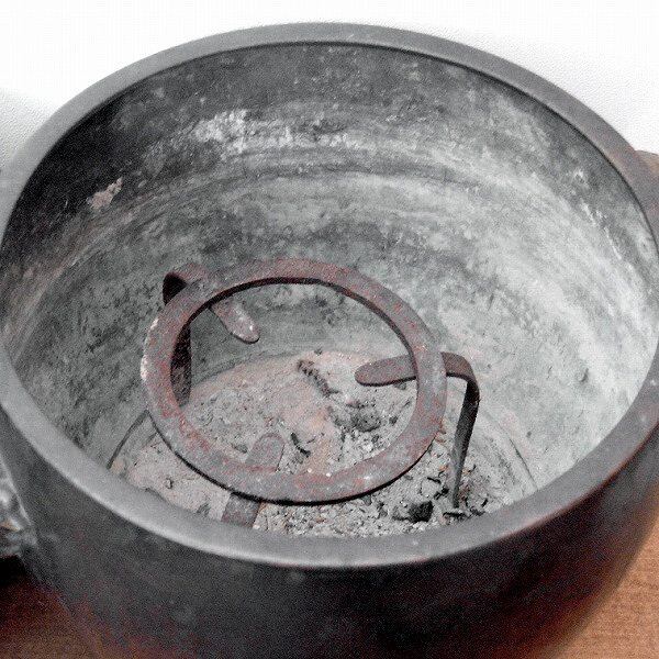 金属製・火鉢・獅子・1個・No.170316-19・梱包サイズ80 | リサイクル