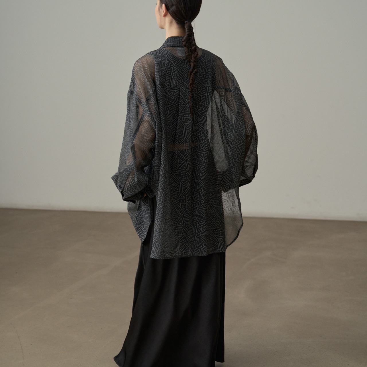 Sheer Long Shirt T3638