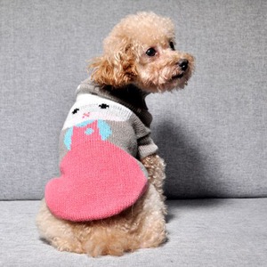 【PET】秋冬4種類展開暖かくて切り替えケーブル編みタートルネックニットセーター