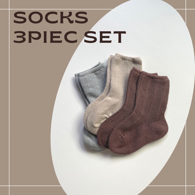【 即納 】3足SET ソックス 3PIECE SET / socks