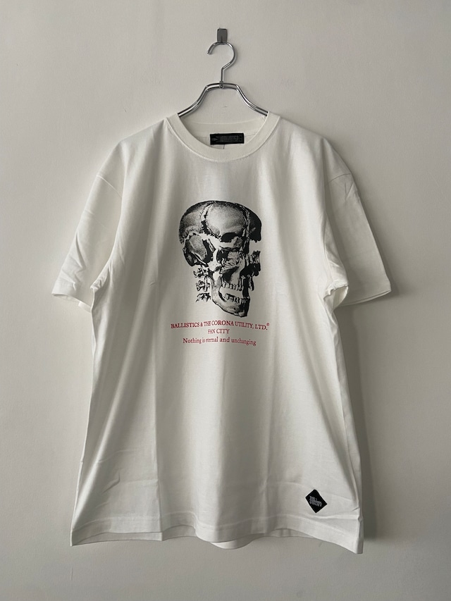 THE CORONA UTILITY × BALLISTICS / CT006 / SKULL TEE - WHITE