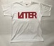 LAITER LOGO Tシャツ 白×赤プリント