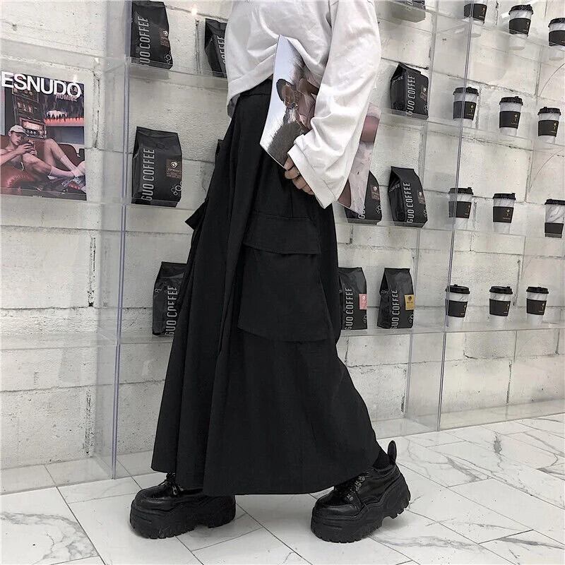 プラスサイズの女性ワイドレッグパンツ Y2K ストリートルーズカーゴ