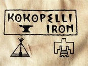 送料無料　コロリドコットンエコバッグ　『Kokopelli Iron/ココペリ・アイアン　ロゴ』