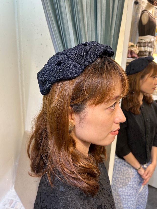 【ご購入のお客様専用】 50's black straight skirt/50's navy hat